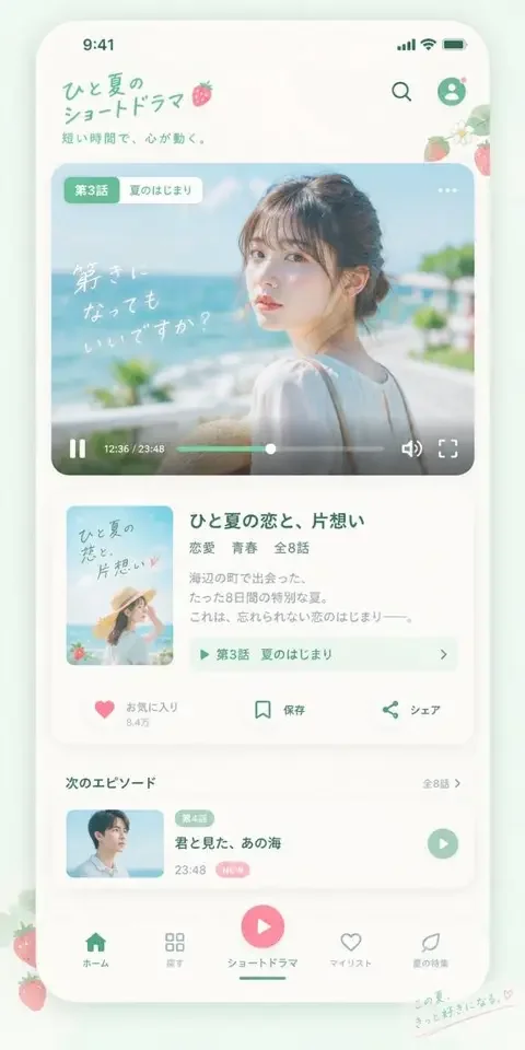 绮梦言情新剧抢先更站 APP 播放页 绮梦言情新剧抢先更站 APP 播放界面